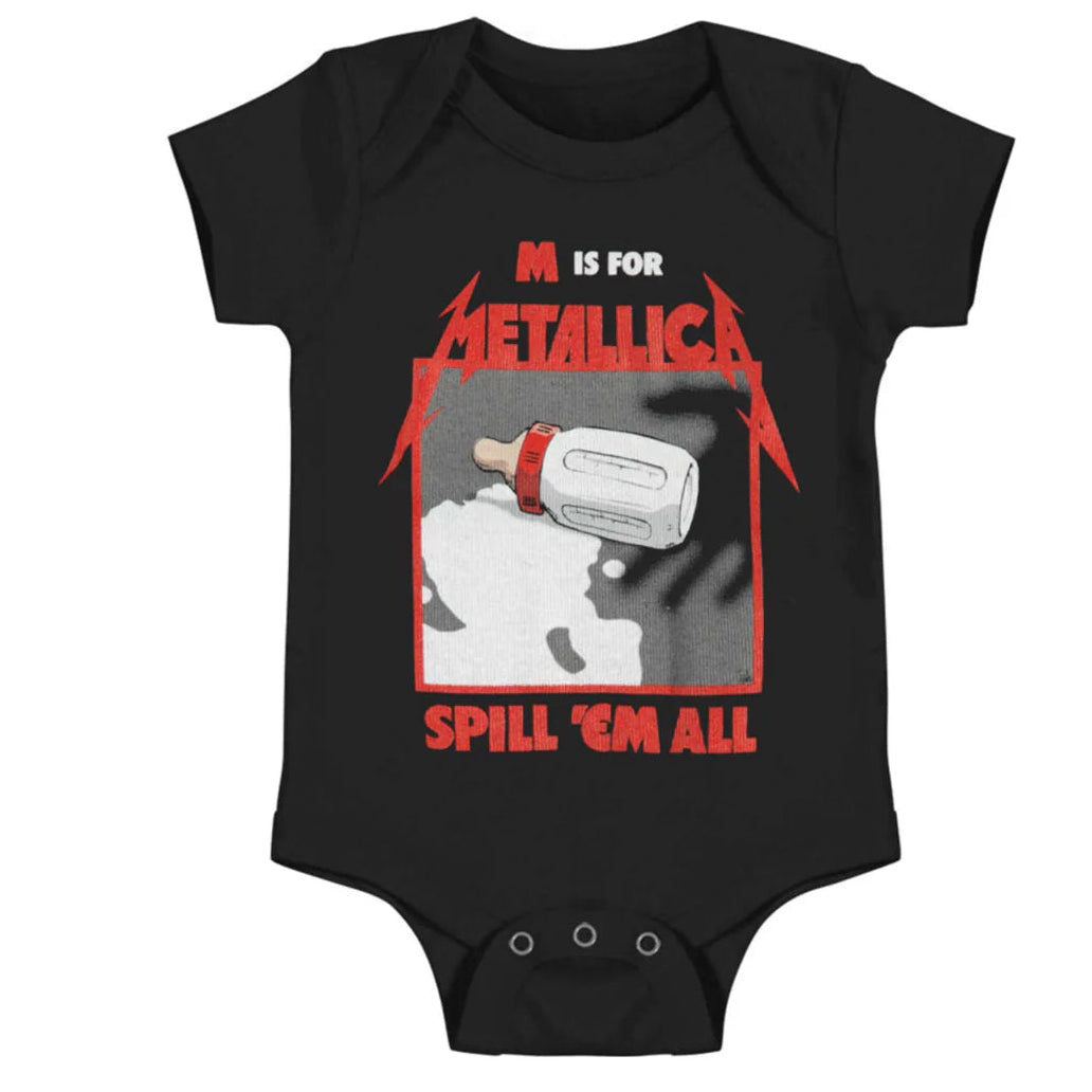Metallica Spill 'Em All With Milk Bottle Onesie