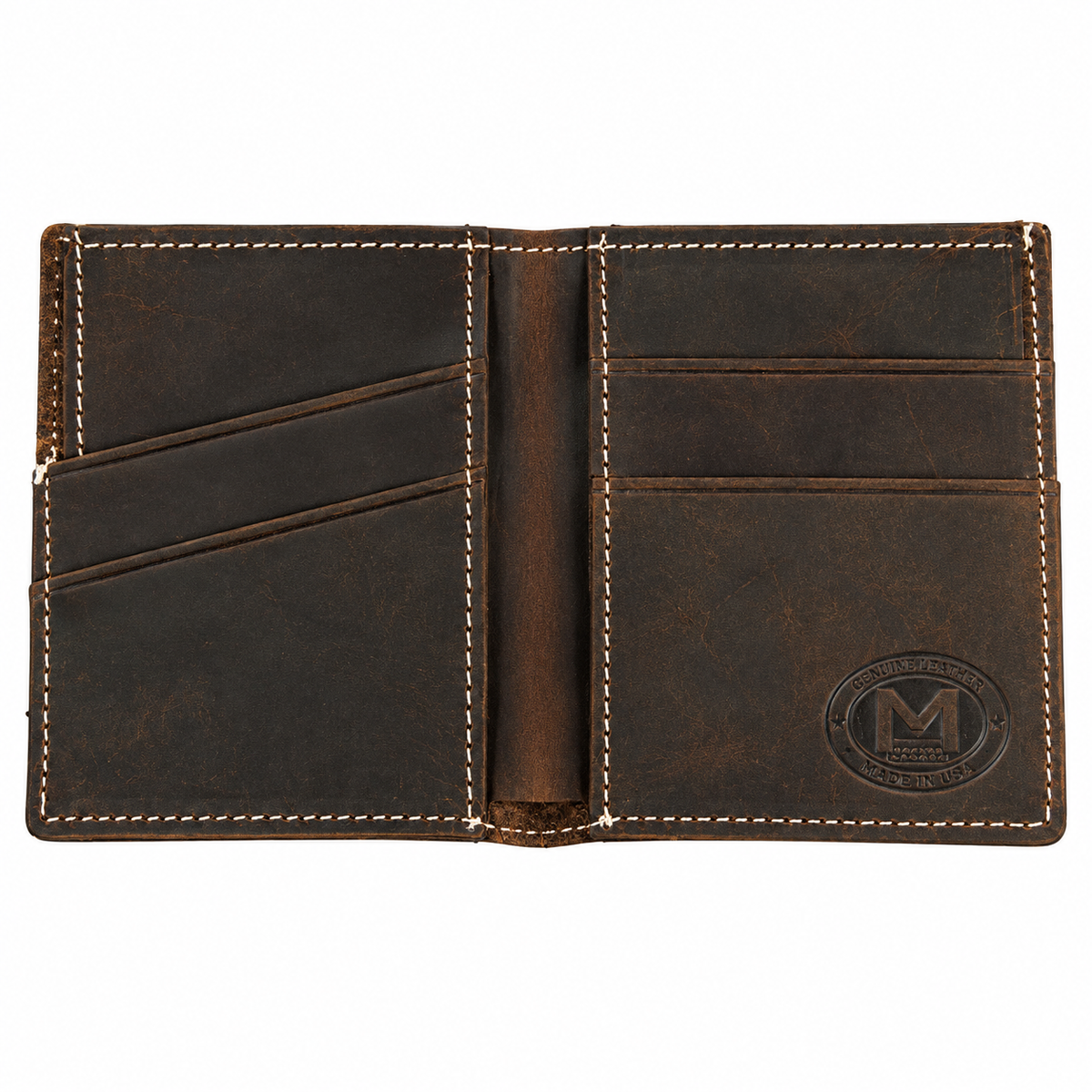 Brown Card Case Wallet Expandable