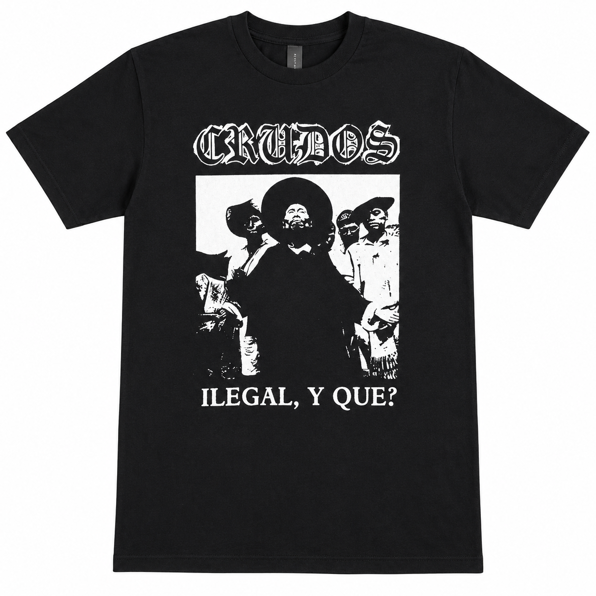 Los Crudos Ilegal y Que Official Band T-Shirt - Hardcore Punk