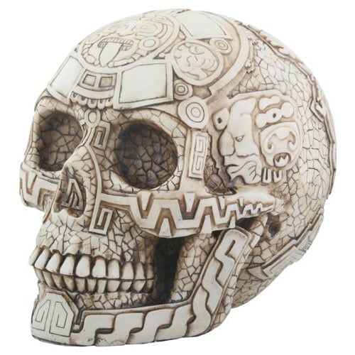 Aztec Carved Skull Head