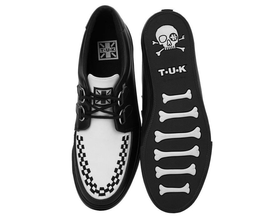 TUK Black and White Sneaker Creeper A9180