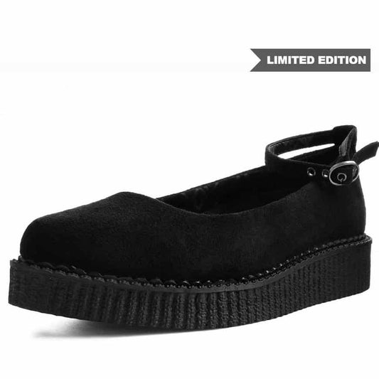 TUK Black Pointed Ballet Creeper A9416