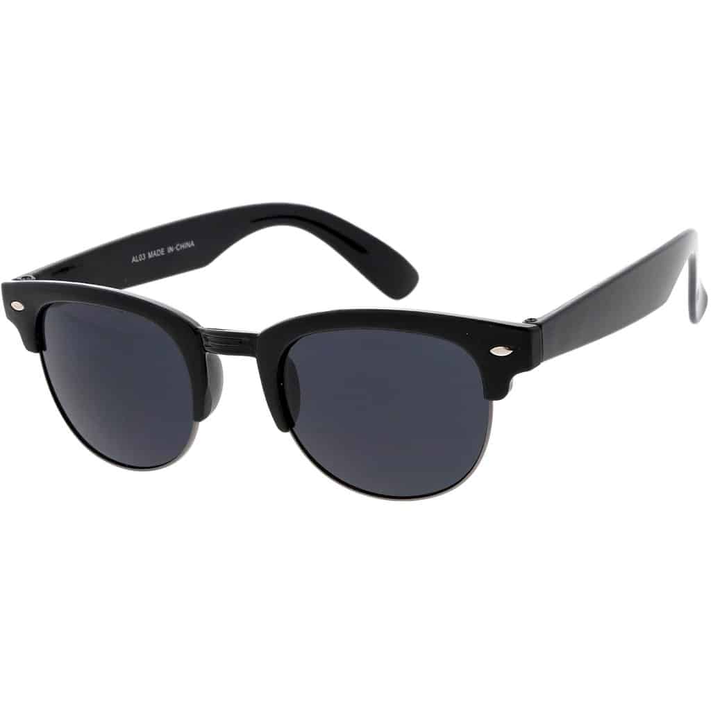 Black Sunglasses Clubmaster Style