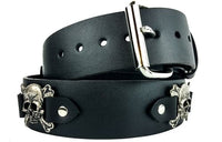 Thumbnail for Skull and Crossbones Leather Belt