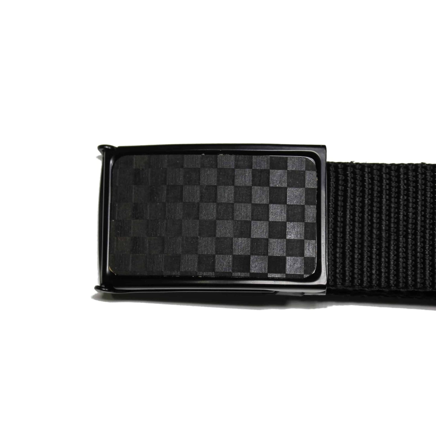 Web Belt Black and Gray Checkered