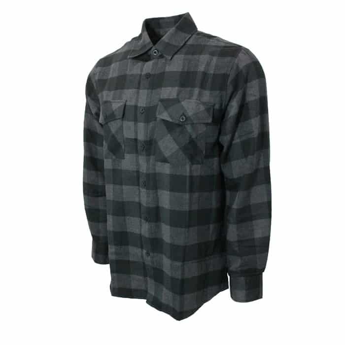 Black and Gray Checkered Flannel