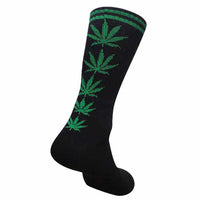 Thumbnail for Black Marijuana Crew Socks