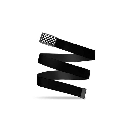 Web Belt Black and White Checkered