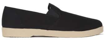 Zig Zag Slip-On Shoes Black/Gum Sole 7206