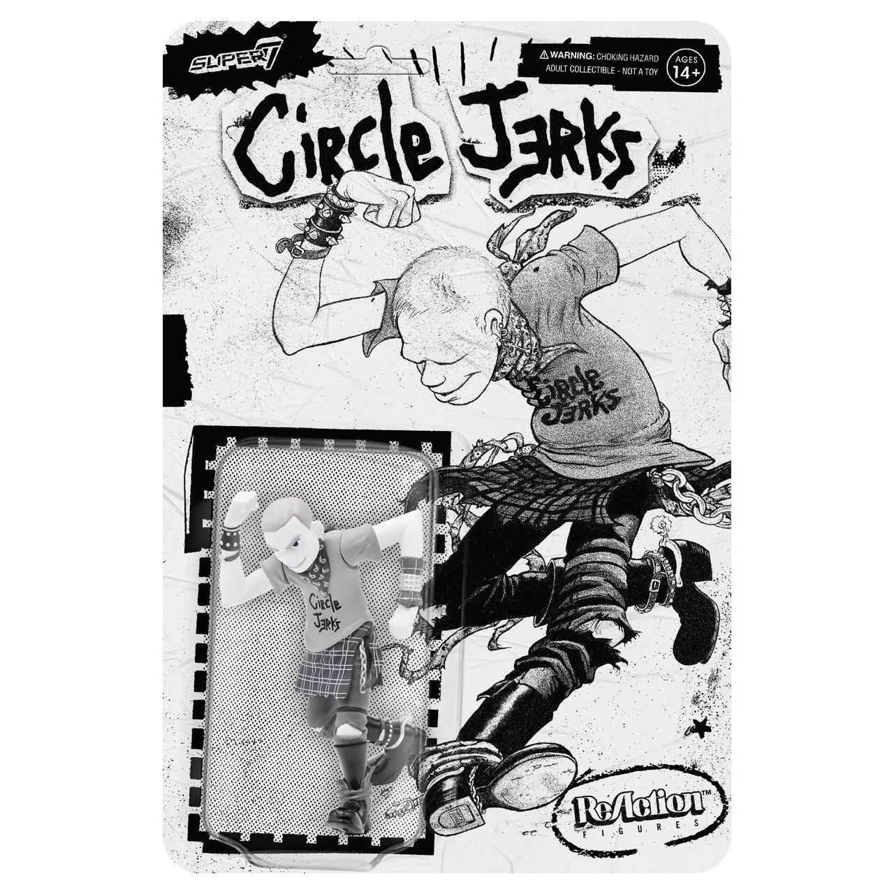 Circle Jerks Skank Man Grayscale Figure by Super7