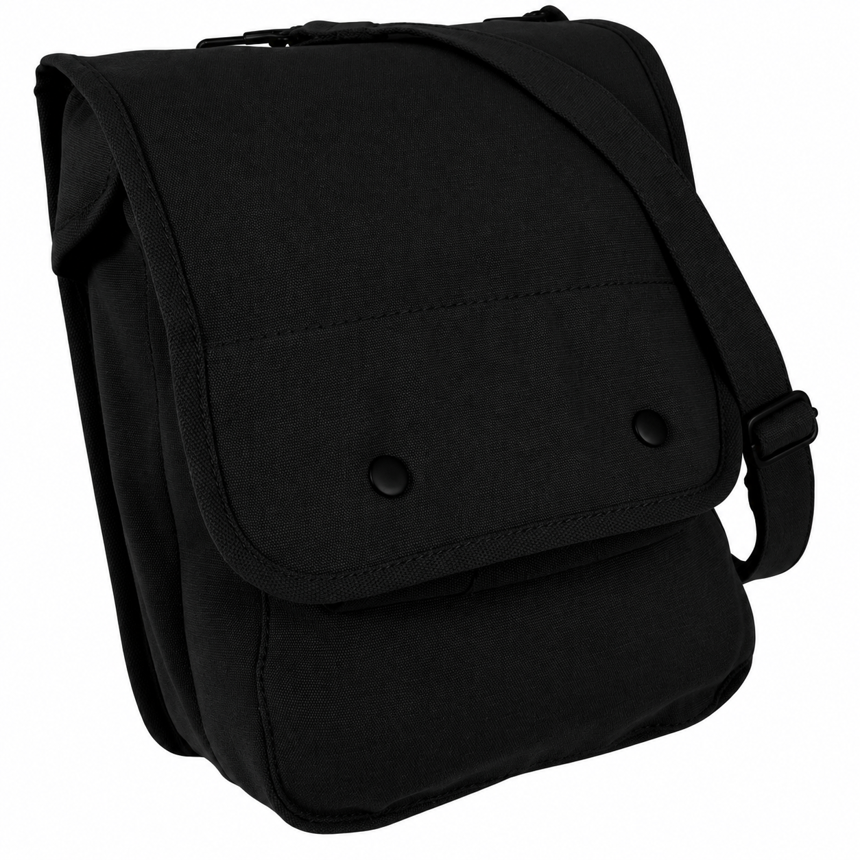 Black Canvas Shoulder Bag