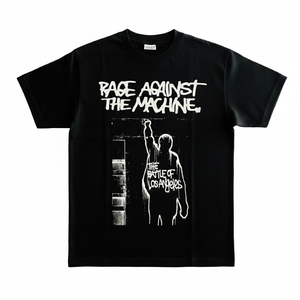 Rage Against the Machine Battle of Los Angeles T-Shirt – Red Zone Rage Against the Machine Battle of Los Angeles T-Shirt – Red Zone