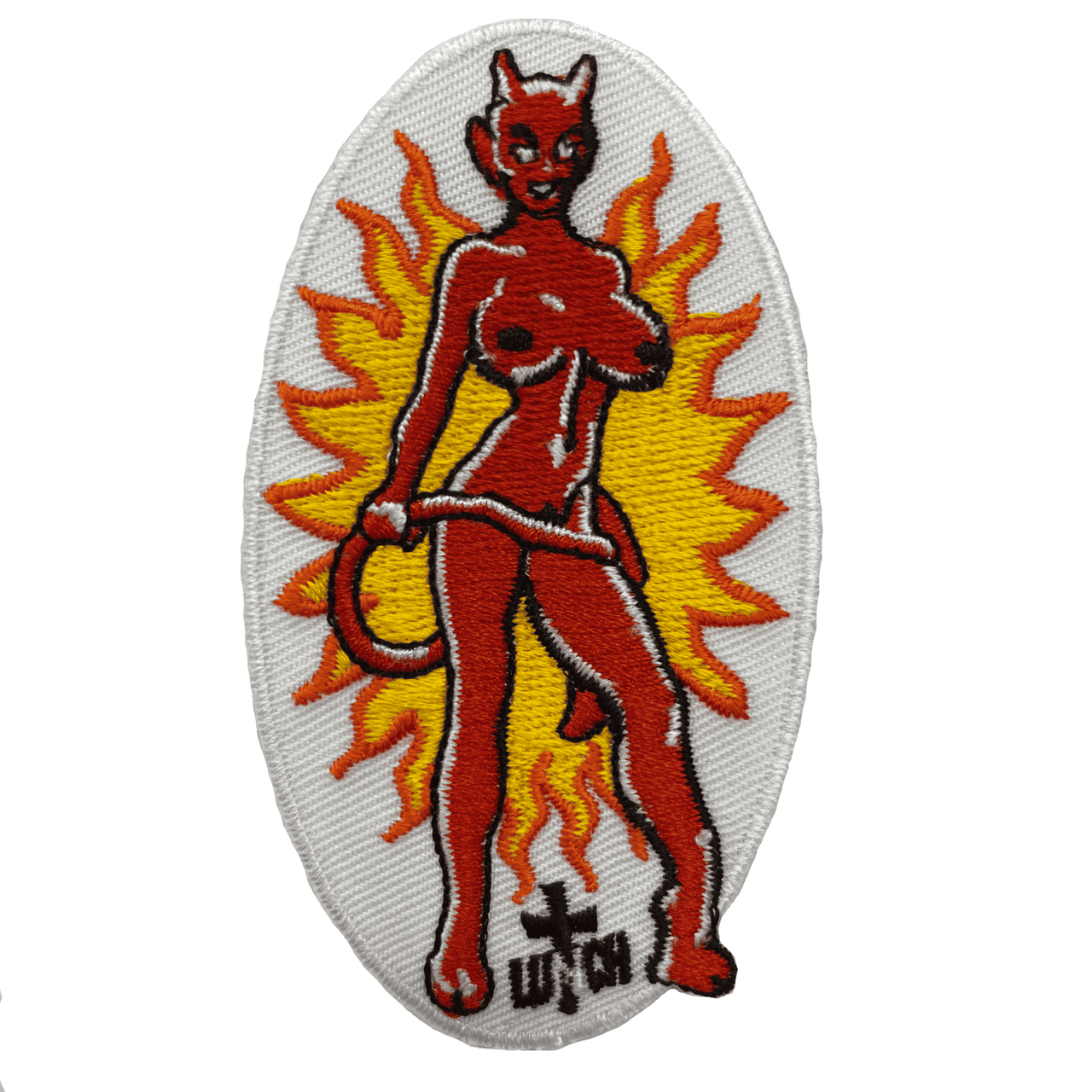 Devil Girl Witch Embroidered Patch