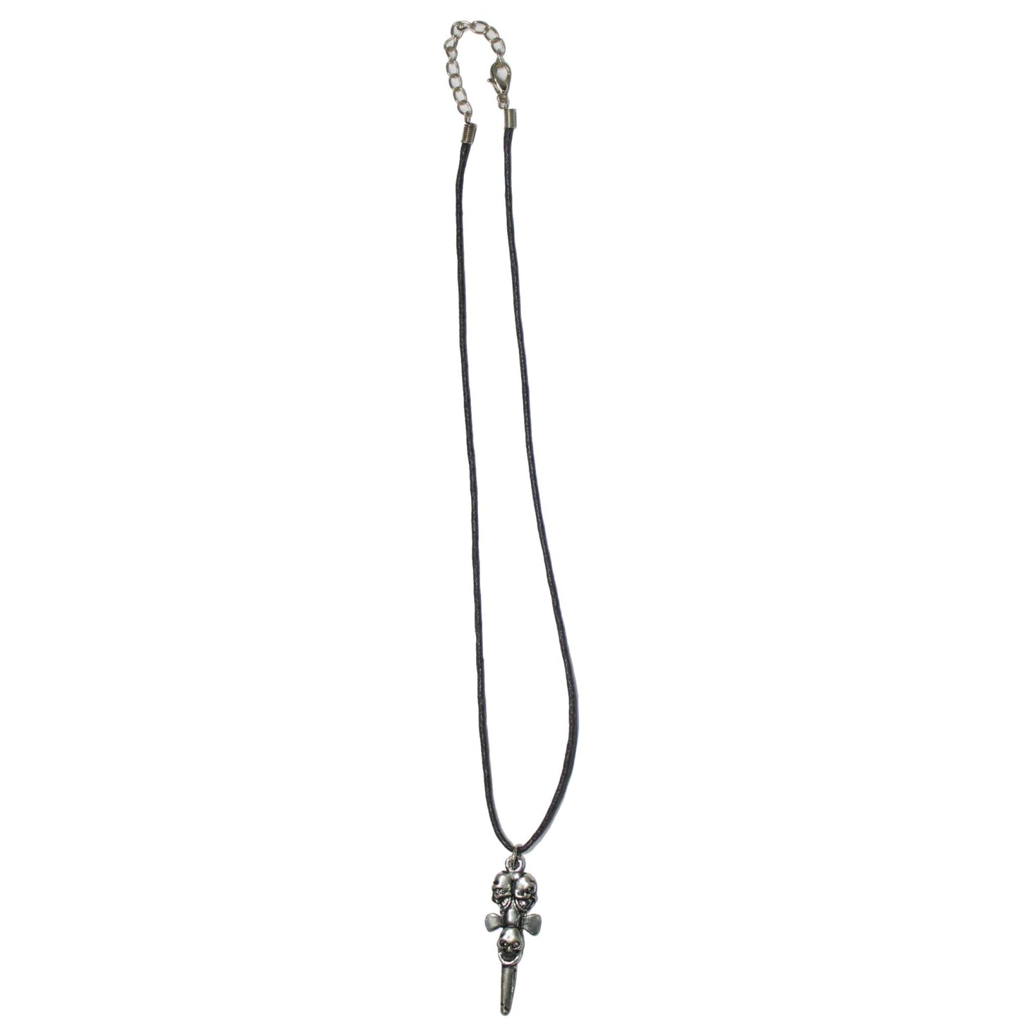Skulls on Dagger Necklace
