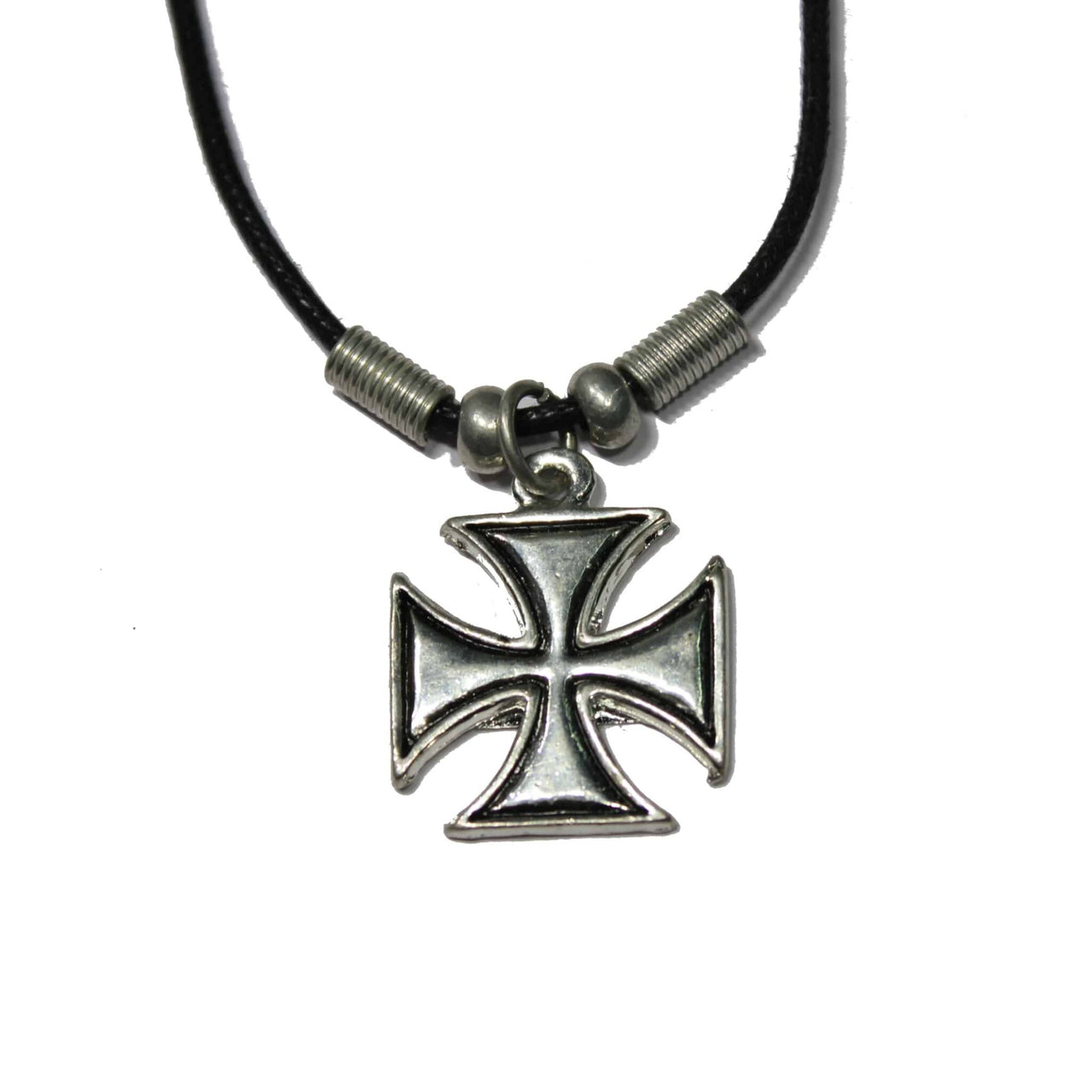 Silver Iron Cross Necklace