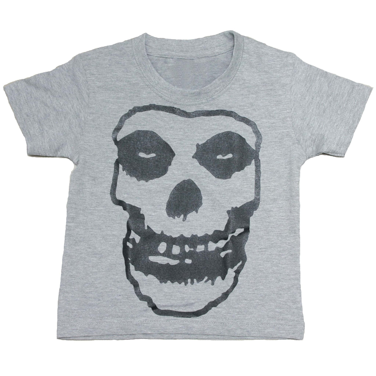 Misfits Fiend Skull Kids Charcoal T-Shirt
