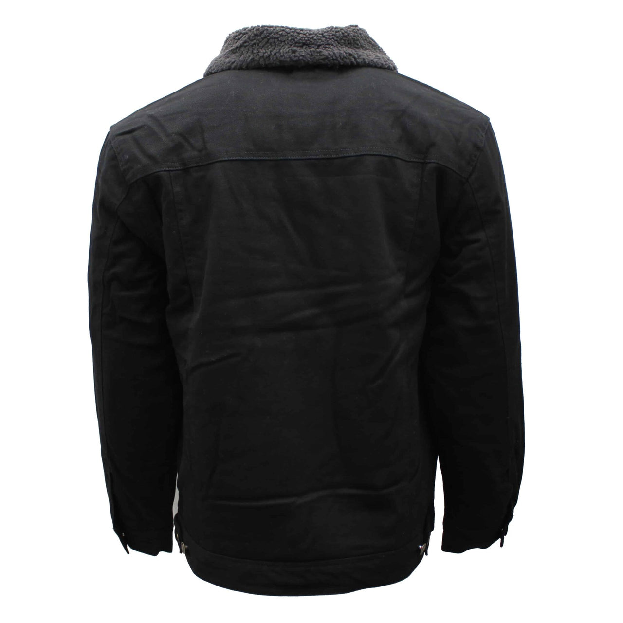 Sherpa Lined Black Denim Jacket