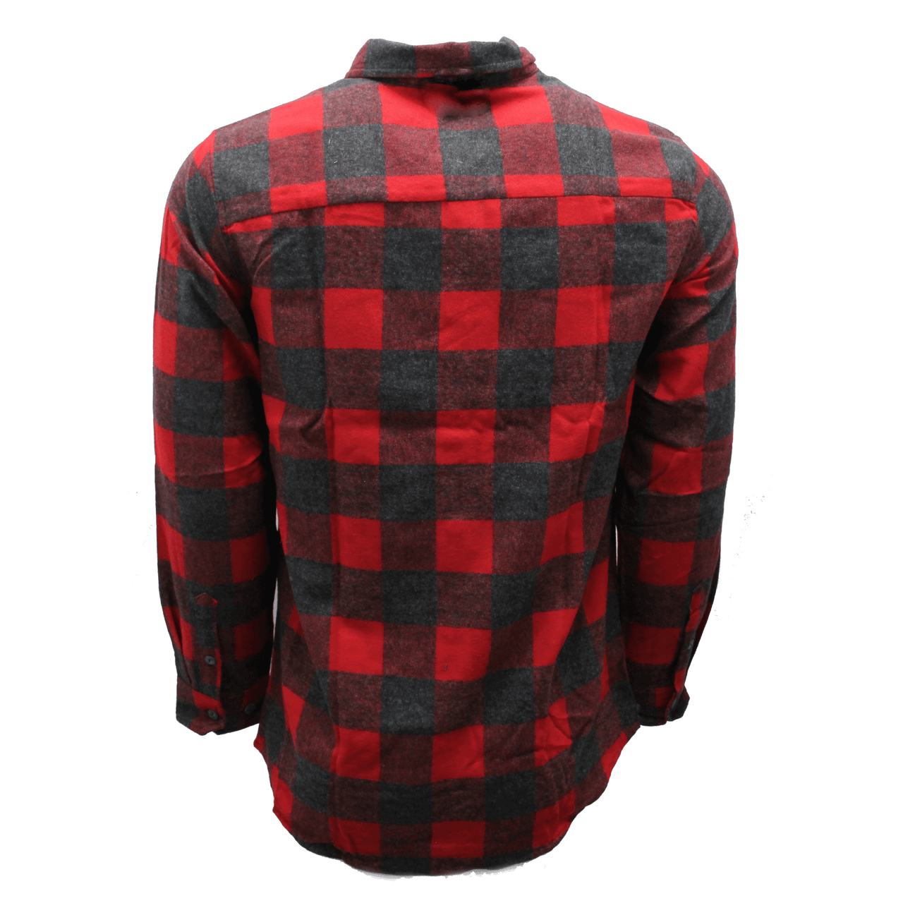 Red and Charcoal Plaid Flannel