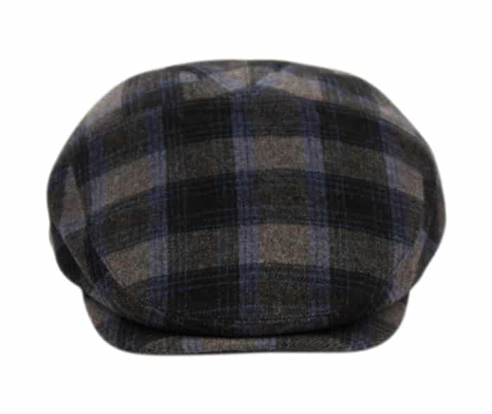 Blue and Gray Plaid Ivy Cap