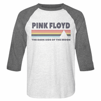 Thumbnail for Pink Floyd The Dark Side of the Moon Baseball Tee White