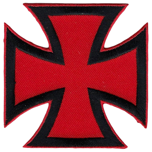 Red Iron Cross Patch