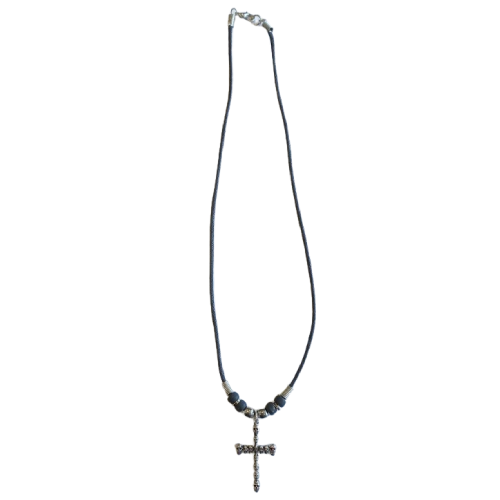 Slim Skulls Cross Necklace