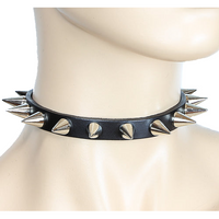 Thumbnail for Skinny Cone Spiked Choker