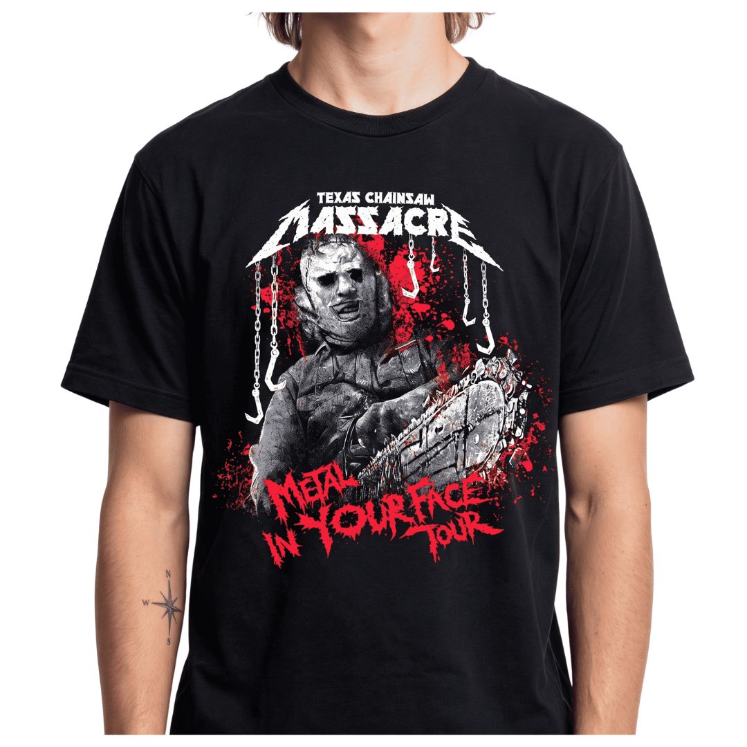 The Texas Chainsaw Massacre Metal Your Face Tour T-Shirt