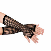 Thumbnail for Long Fingerless Fishnet Gloves