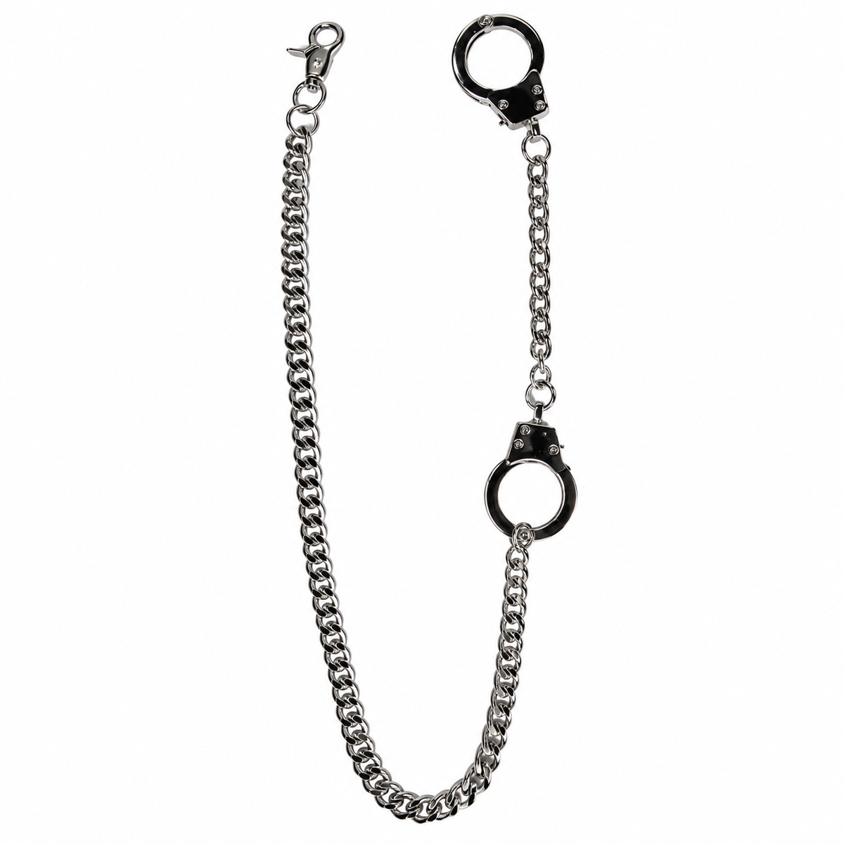 Chrome Handcuffs Wallet Chain 30"