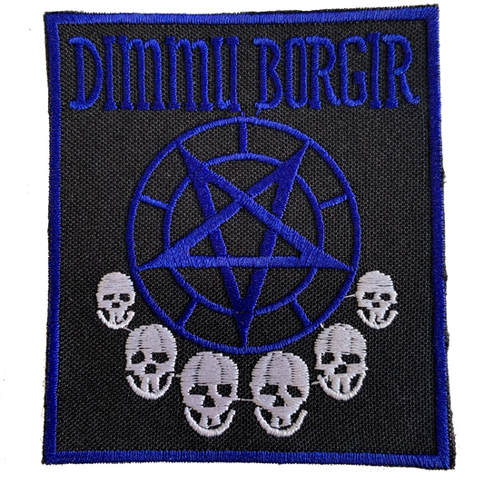 Dimmu Borgir Pentagram Skulls Embroidered Patch