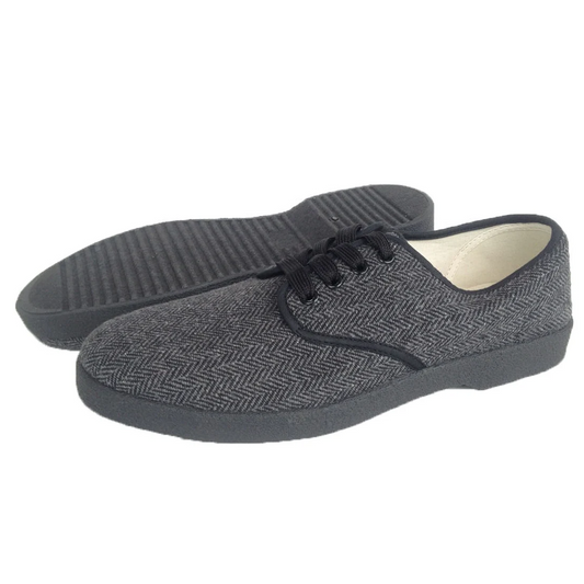 Zig Zag Wino Shoes Herringbone Black Sole 7210