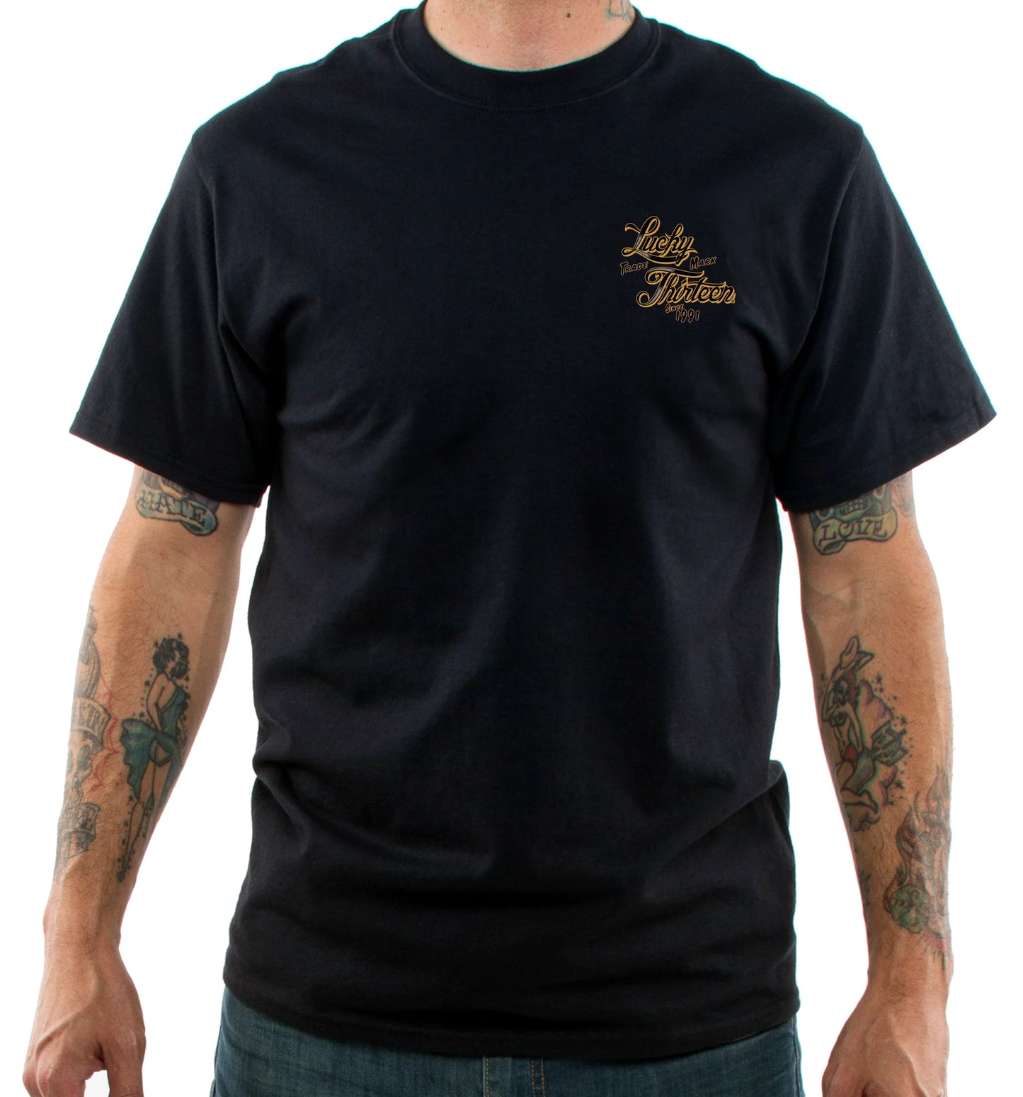 Lucky 13 Gold Custom T-Shirt