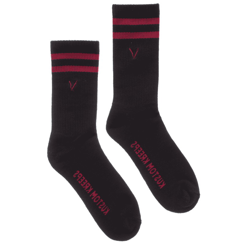 Straight Razor Embroidered Socks