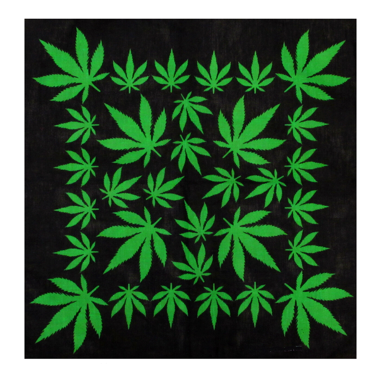 Marijuana Print Cotton Bandana