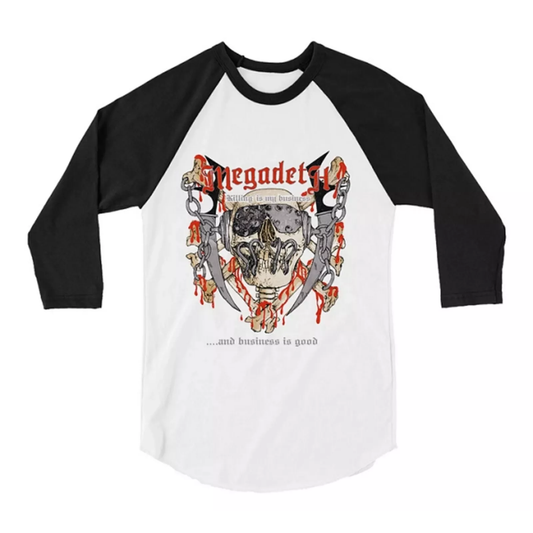 Megadeth Killing Is My Business Baseball Tee