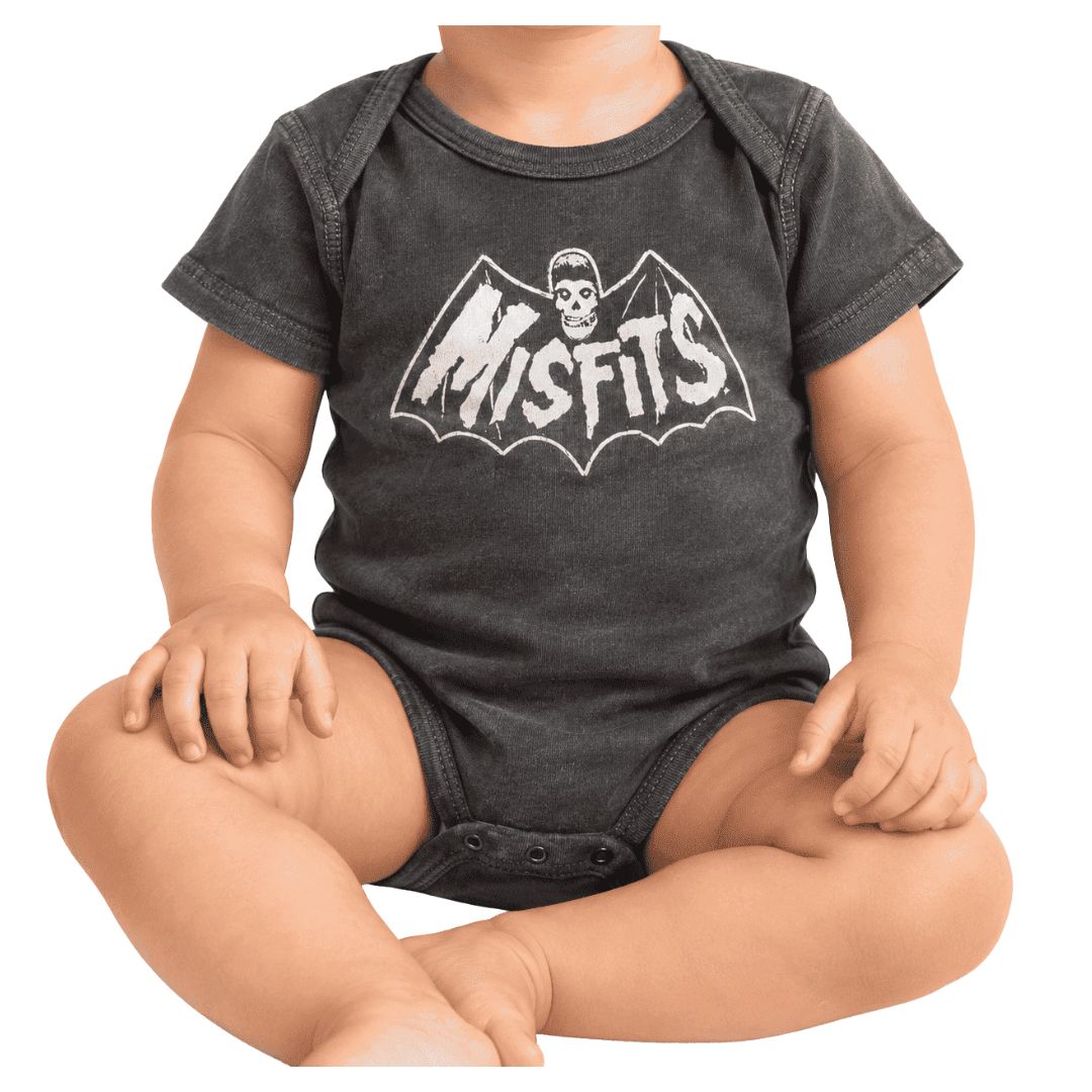 Misfits Bat Logo Baby Onesie