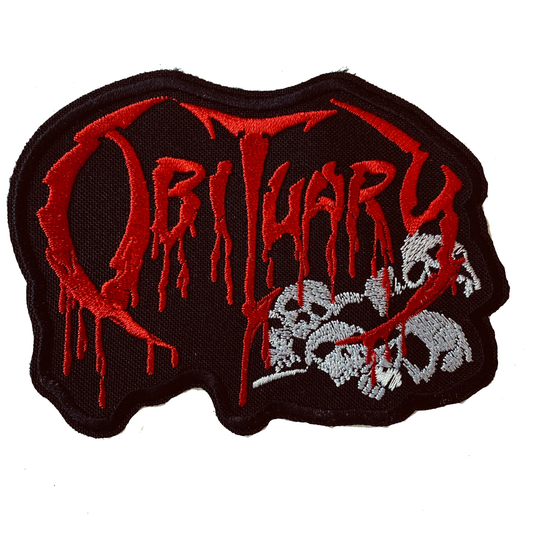 Obituary Skulls Patch