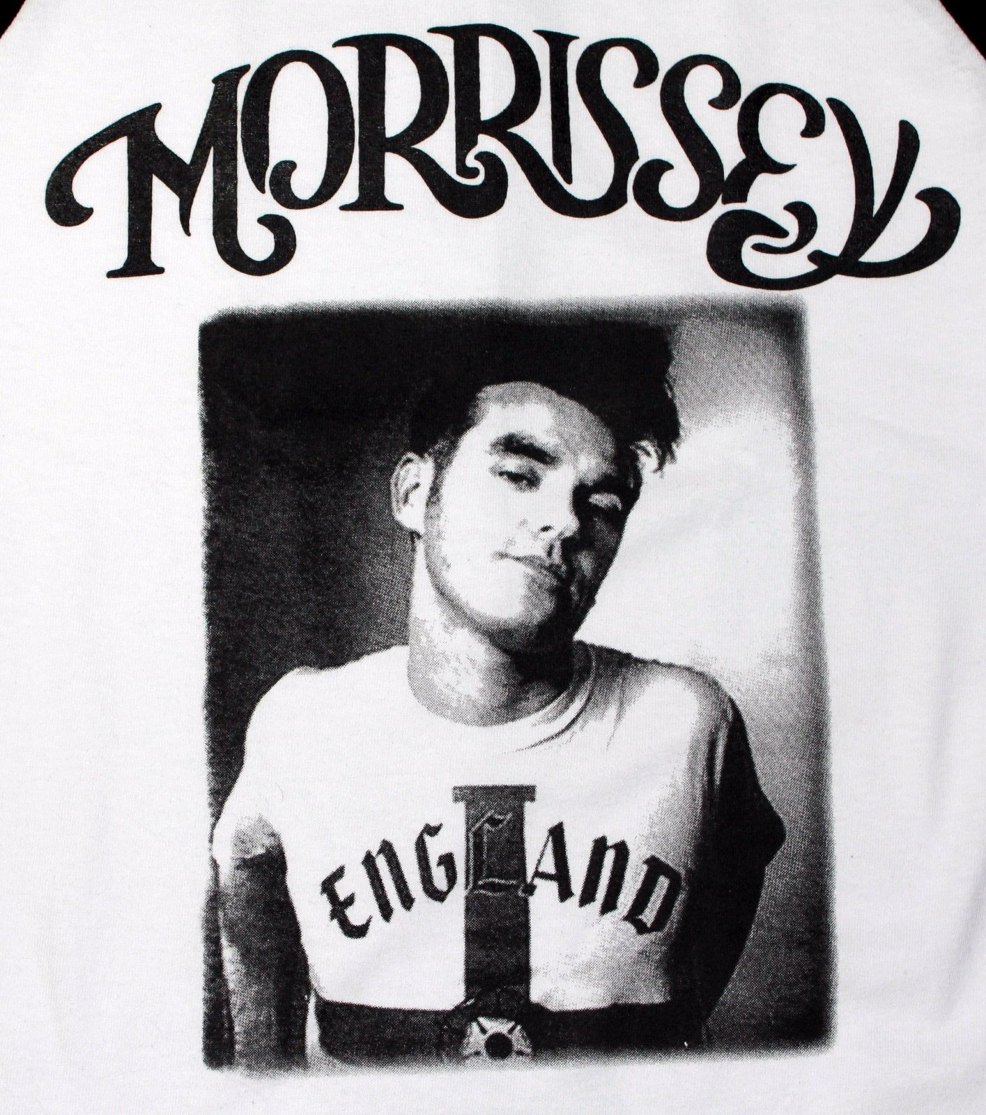 Morrissey England White Baseball Tee