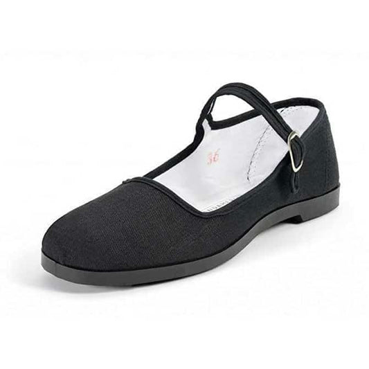Pandamerica Mary Jane Black Cotton