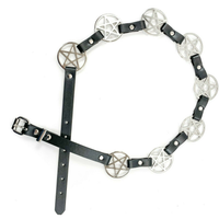 Thumbnail for Pentagram Link Leather Belt