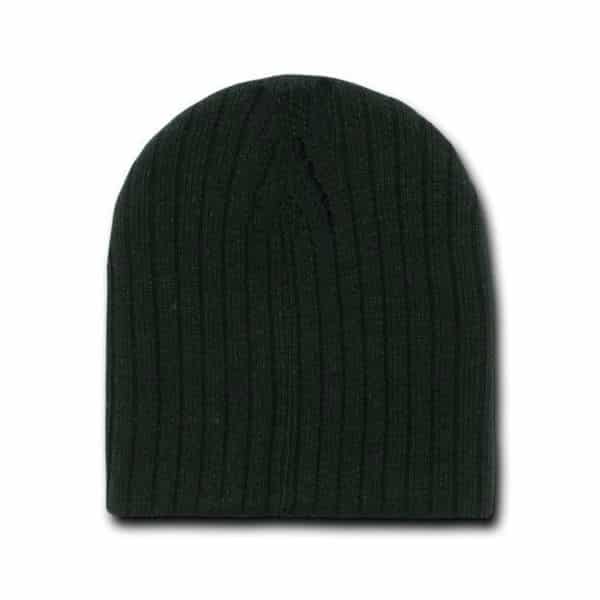 Heather Black Cable Beanie
