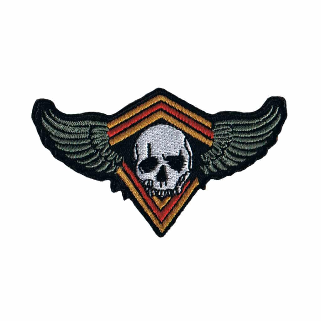 Skull and Wings on a Diamond Patch