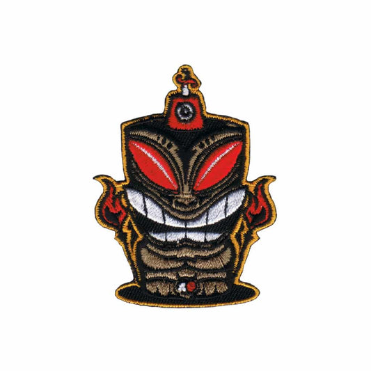Tiki with Two Torches Patch
