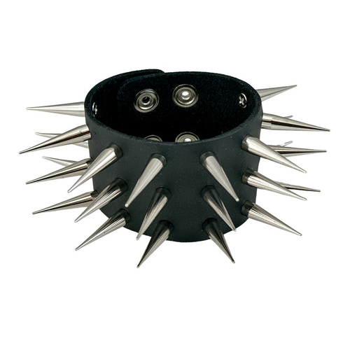 3 Row Slim Tall Spiked Wristband
