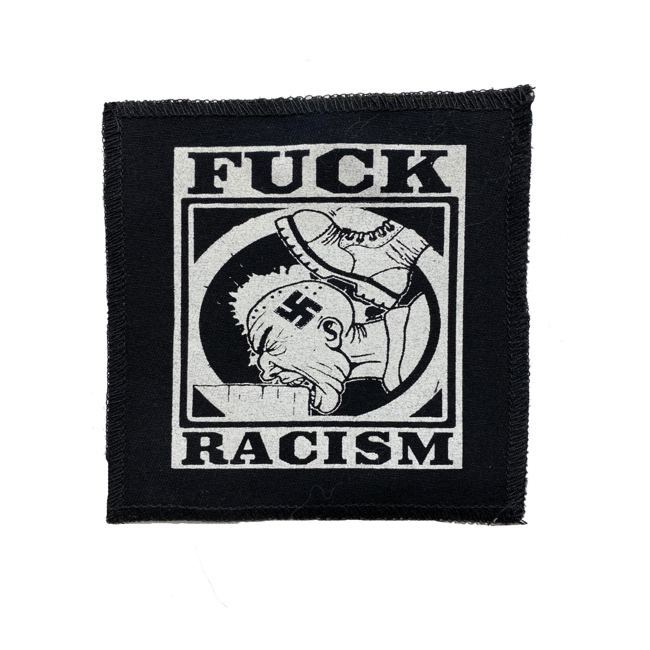 Fuck Racism Black Cloth Patch