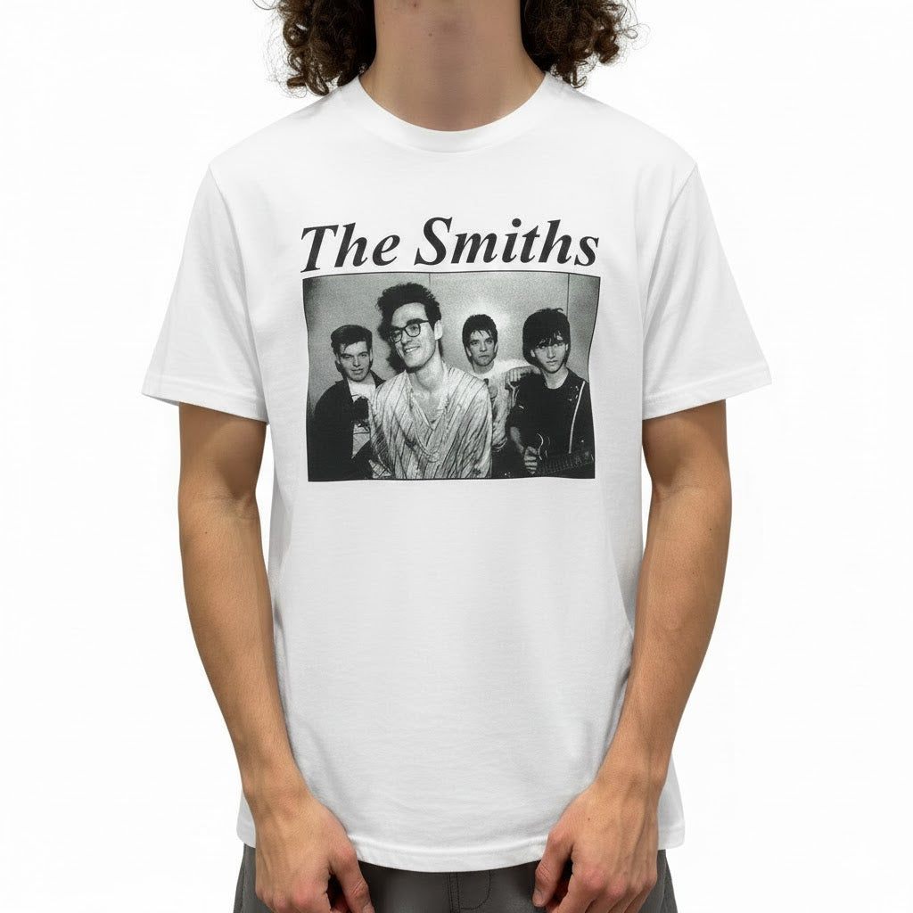 The Smiths Group Photo White T-Shirt
