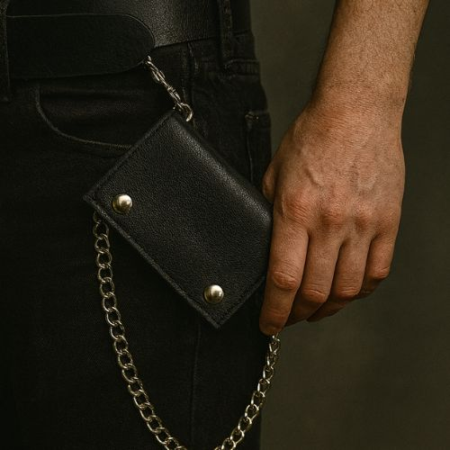 Leather Belt Loop Wallet Chain 29