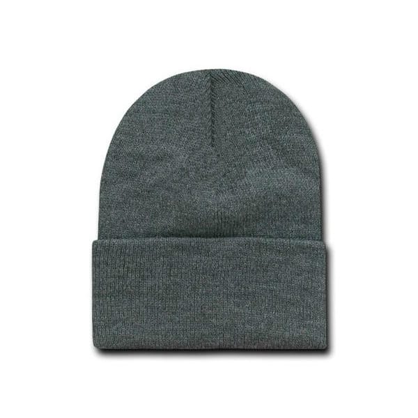 Heather Charcoal Cuff Beanie