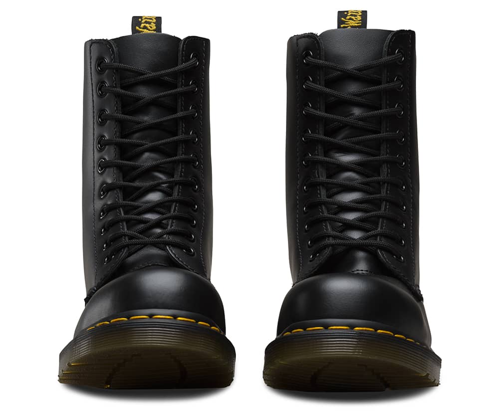 Dr. Martens 1919 Black Fine Haircell Steel Toe 10-Eye Boot